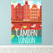 Camden, London Vintage Reiseplakat Leinwanddruck (Insitu (Holzboden))