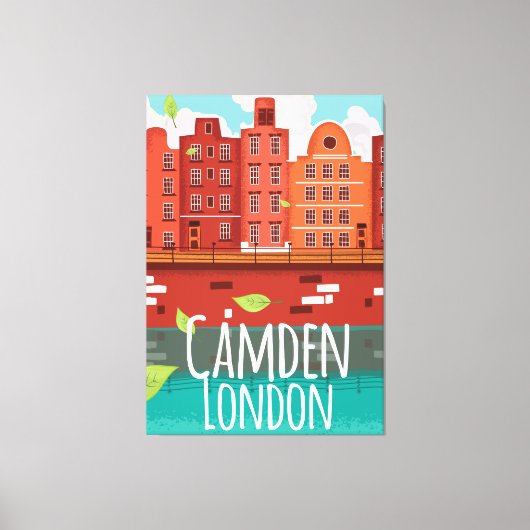 Camden, London Vintage Reiseplakat Leinwanddruck (Vorderseite)