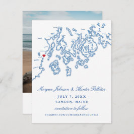 Camden Maine Foto Save the Date - Penobscot Bay