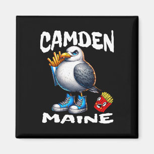 Camden Maine Lustige Möwe Pommes Frites Souvenir Magnet