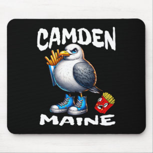 Camden Maine Lustige Möwe Pommes Frites Souvenir Mousepad