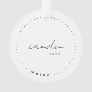 Camden Maine ME Travel United Staaten Simple Ornament