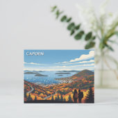 Camden Maine Reise Postkarte (Stehend Vorderseite)