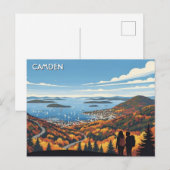 Camden Maine Reise Postkarte (Vorne/Hinten)