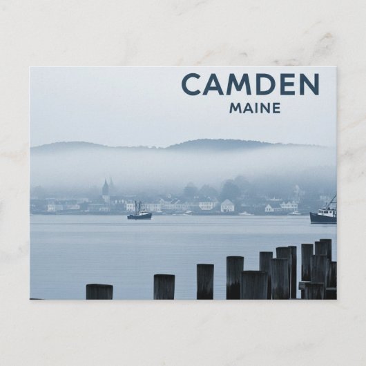 Camden Maine Reise Postkarte (Vorderseite)