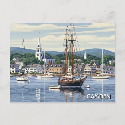 Camden Maine Travel Postkarte (Vorderseite)