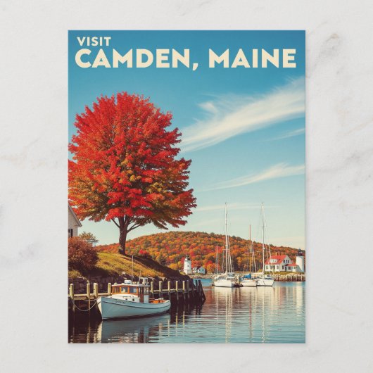 Camden Maine Travel Postkarte (Vorderseite)