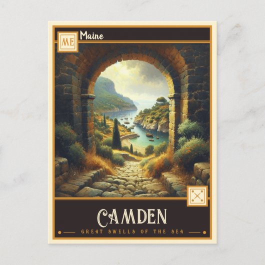 Camden, Maine | VINTAG Postkarte (Vorderseite)