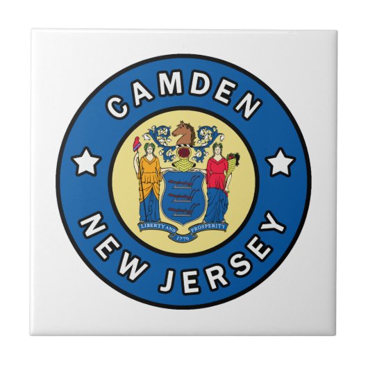 Camden New Jersey Fliese (Vorderseite)