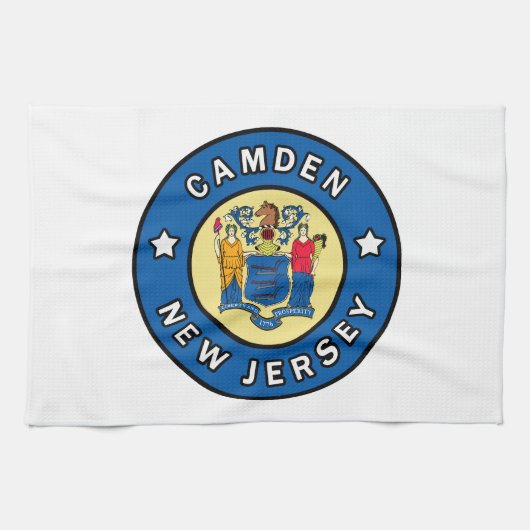 Camden New Jersey Geschirrtuch (Horizontal)