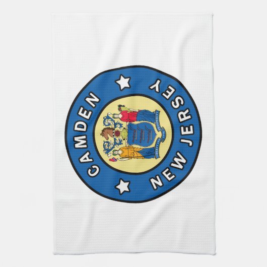 Camden New Jersey Geschirrtuch (Vertikal)
