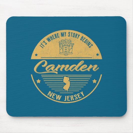 Camden New Jersey Its Where My Story Begins Mousepad (Vorne)