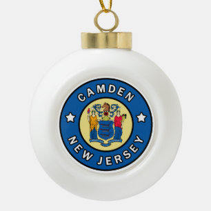 Camden New Jersey Keramik Kugel-Ornament
