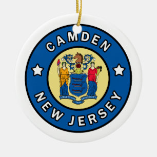 Camden New Jersey Keramik Ornament