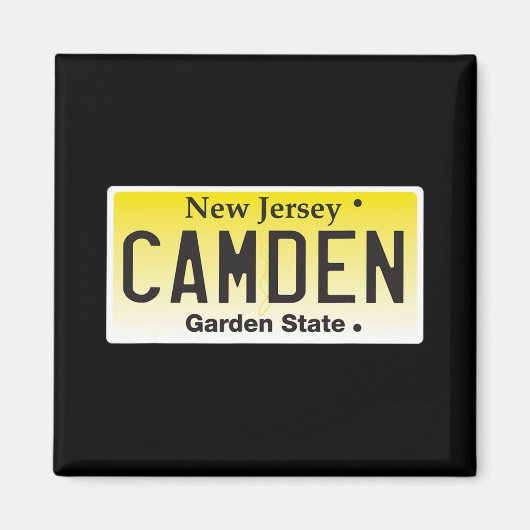 Camden New Jersey Nj Hometown License Plate Graphi Magnet (Vorne)