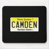 Camden New Jersey Nj Hometown License Plate Graphi Mousepad (Vorne)