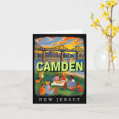Camden New Jersey Nj Waterfront Delight Sd018  Karte (Gelbe Blume)