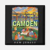 Camden New Jersey Nj Waterfront Delight Sd018 Magnet (Vorne)