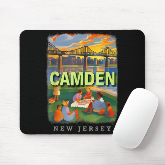 Camden New Jersey Nj Waterfront Delight Sd018 Mousepad (Mit Mouse)