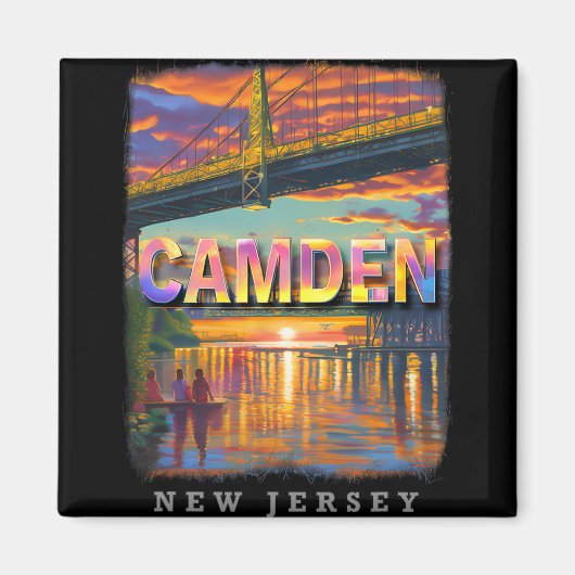 Camden New Jersey Nj Waterfront Delight Sd599 Magnet (Vorne)