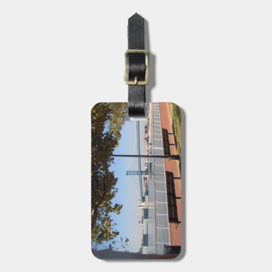 Camden NJ Bridge Gepäckanhänger (Vorderseite vertikal)