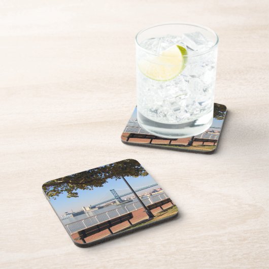 Camden NJ Bridge Getränkeuntersetzer (Rechte Seite)