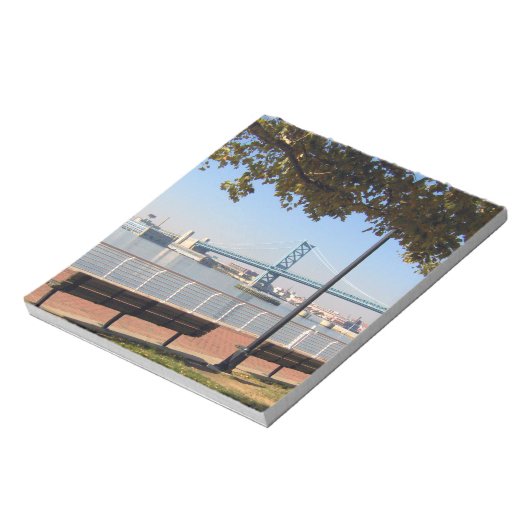 Camden NJ Bridge Notizblock (Rotiert)