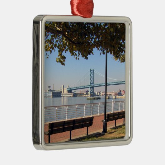 Camden NJ Bridge Ornament Aus Metall (Rechts)