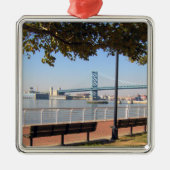 Camden NJ Bridge Ornament Aus Metall (Vorne)