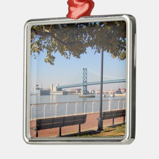 Camden NJ Bridge Ornament Aus Metall (Links)