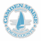 Camden (Segelboot) Aufkleber (Vorderseite)