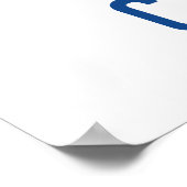 Camden Snow Bowl Ski Logo. Poster (Ecke)