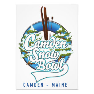 Camden Snow Bowl Skilogo. Fotodruck