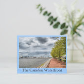 Camden Waterfront Postkarte (Stehend Vorderseite)