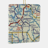 Camdenton MO Vintag Map Keramikornament (Rechts)