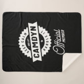 Camdyn Personalisiert Name Birthday Gift Sherpadecke (Vorderseite (Horizontal))