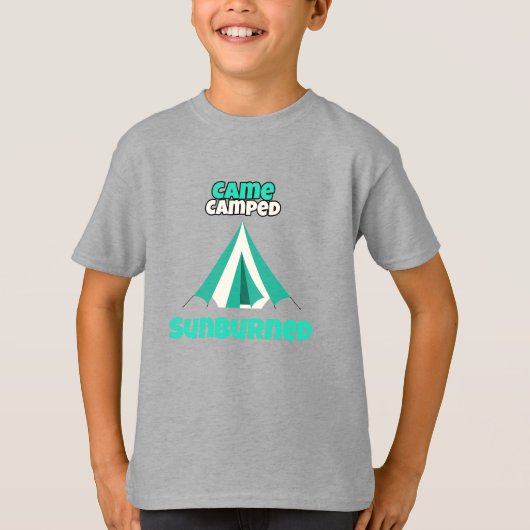 Came Camped Sunburned Desert Camping T-Shirt (Vorderseite)