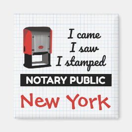 Came Saw gestempelte Notary Public Briefmarke New  Magnet