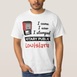 Came Saw gestempelte Notary Public Briefmarken Lou T-Shirt