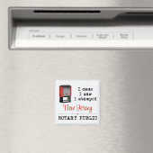 Came Saw Stamps Notary Public New Jersey Magnet (In Situ (Geschirrspüler))