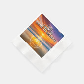 Came To Believe Recovery Slogan Sunrise Serviette (Ecke)