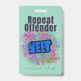 Camedian Repeat Offender ID Abzeichen Ausweis