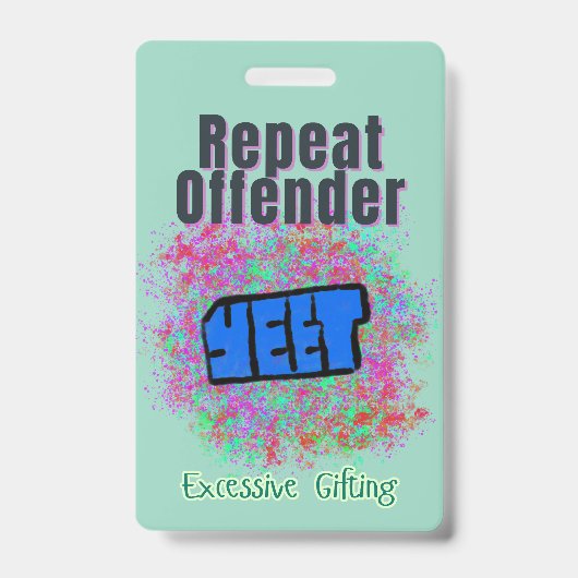 Camedian Repeat Offender ID Abzeichen Ausweis (Vorderseite)