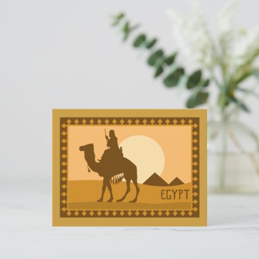 Camel Ägypten Postkarte (Stehend Vorderseite)