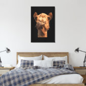 Camel Animal Face Leinwanddruck (Insitu (Schlafzimmer))