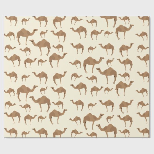 Camel Animal Pattern Geschenkpapier (Flach)