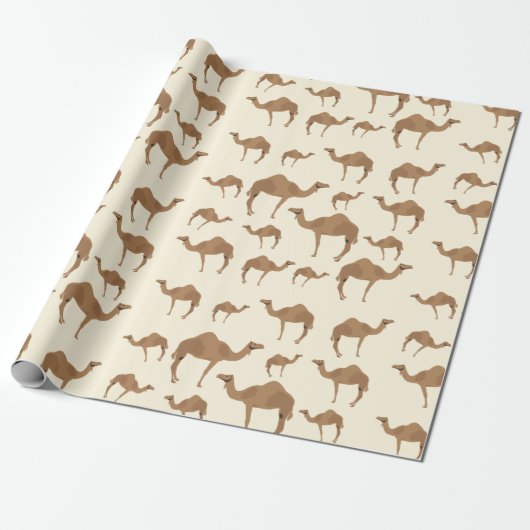 Camel Animal Pattern Geschenkpapier (Ungerollt)