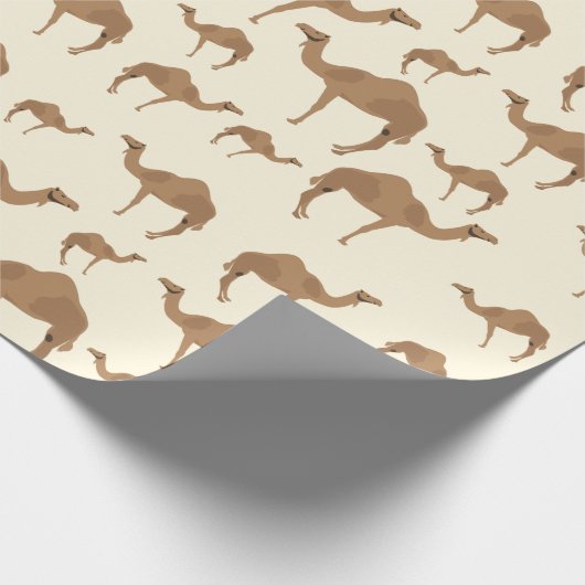 Camel Animal Pattern Geschenkpapier (Ecke)