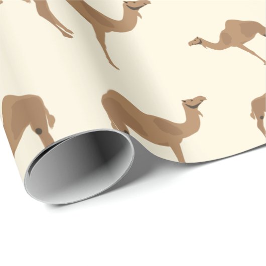 Camel Animal Pattern Geschenkpapier (Rolleneckpunkt)