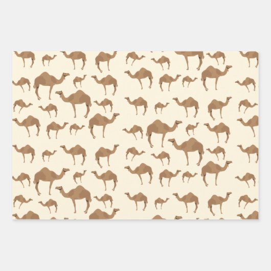 Camel Animal Pattern Geschenkpapier Set (Vorderseite)